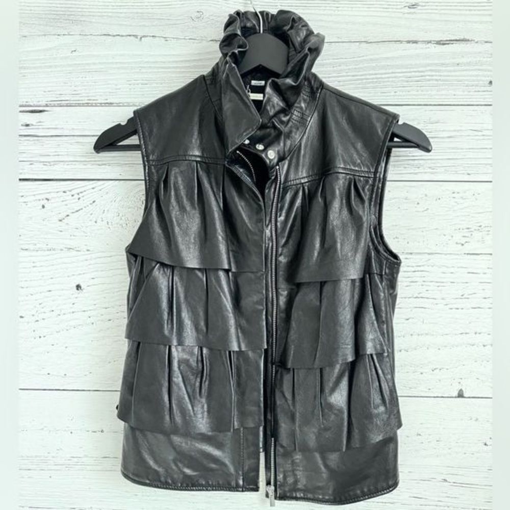 Diane von Furstenberg - Bomber Leather Vest